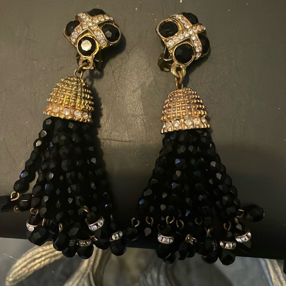 Black earrings